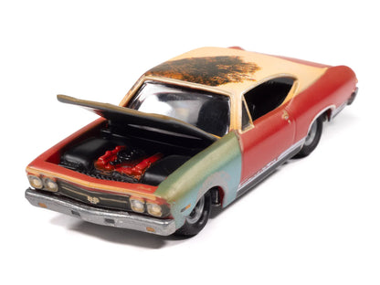 Johnny Lightning-1968 Chevrolet Chevelle ("Project in Progress"-Matador Red) JLSP404A