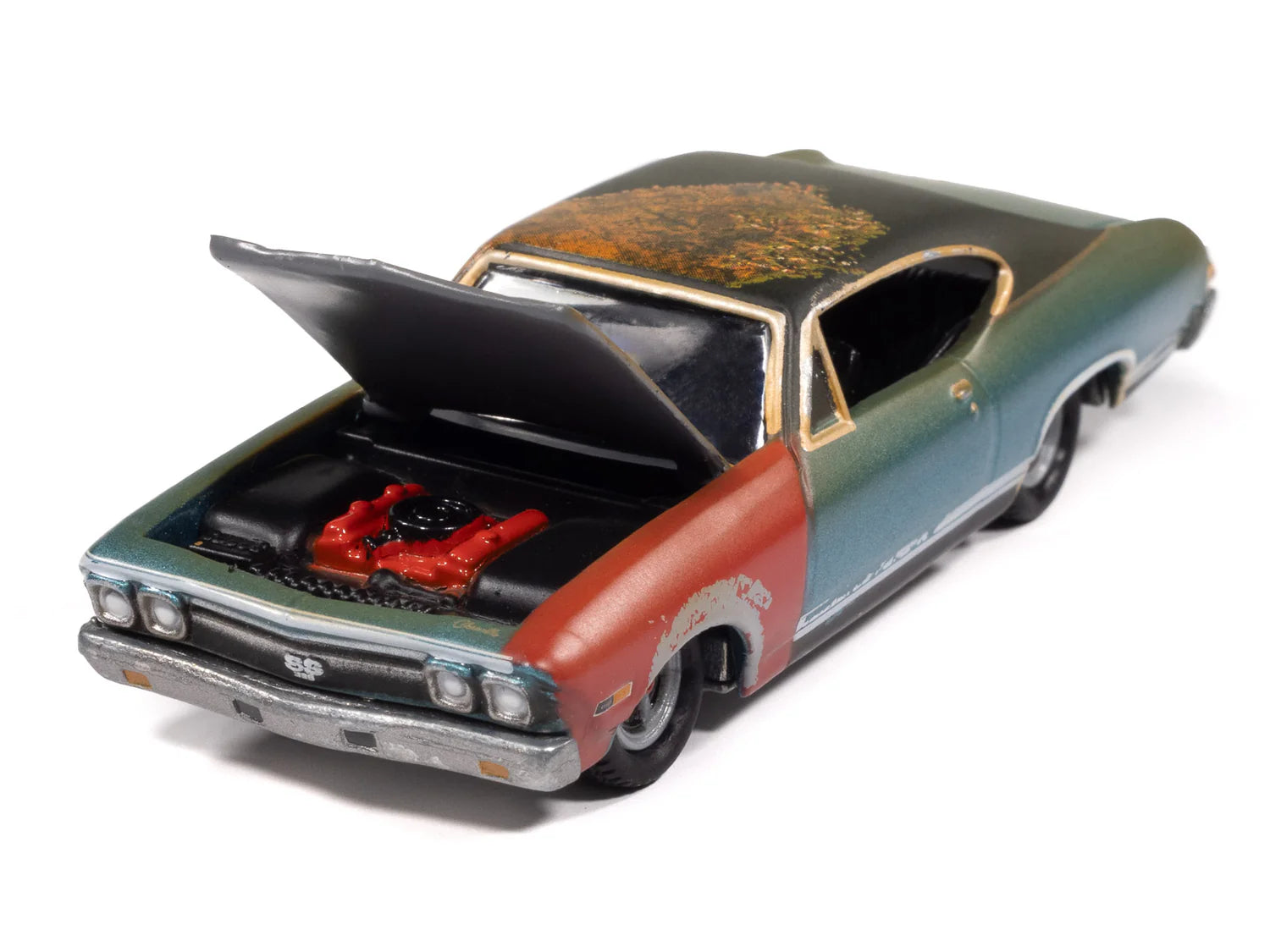 Johnny Lightning-1968 Chevrolet Chevelle ("Project in Progress"-Tripoli Turquoise) JLSP404B