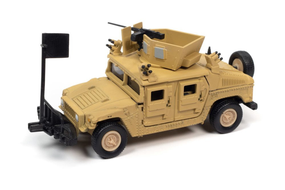 HUMVEE M1114 HMMWV beige – Johnny Lightning Wheeled Warriors 1:64 – JLML006-1A-3