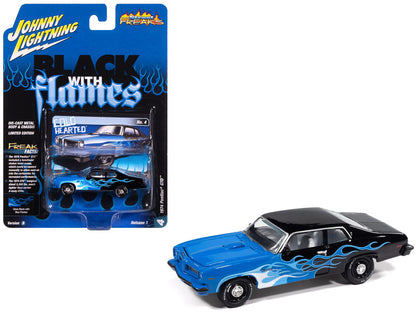 Johnny Lightning- 1974 Pontiac GTO (Black/Shades of Blue) JLSP405B