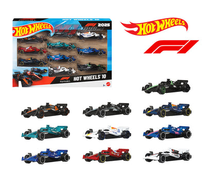 (PRE-ORDER 2026) Hot Wheels 1:64 Basic 10 Pack Set F1 Racing 2025