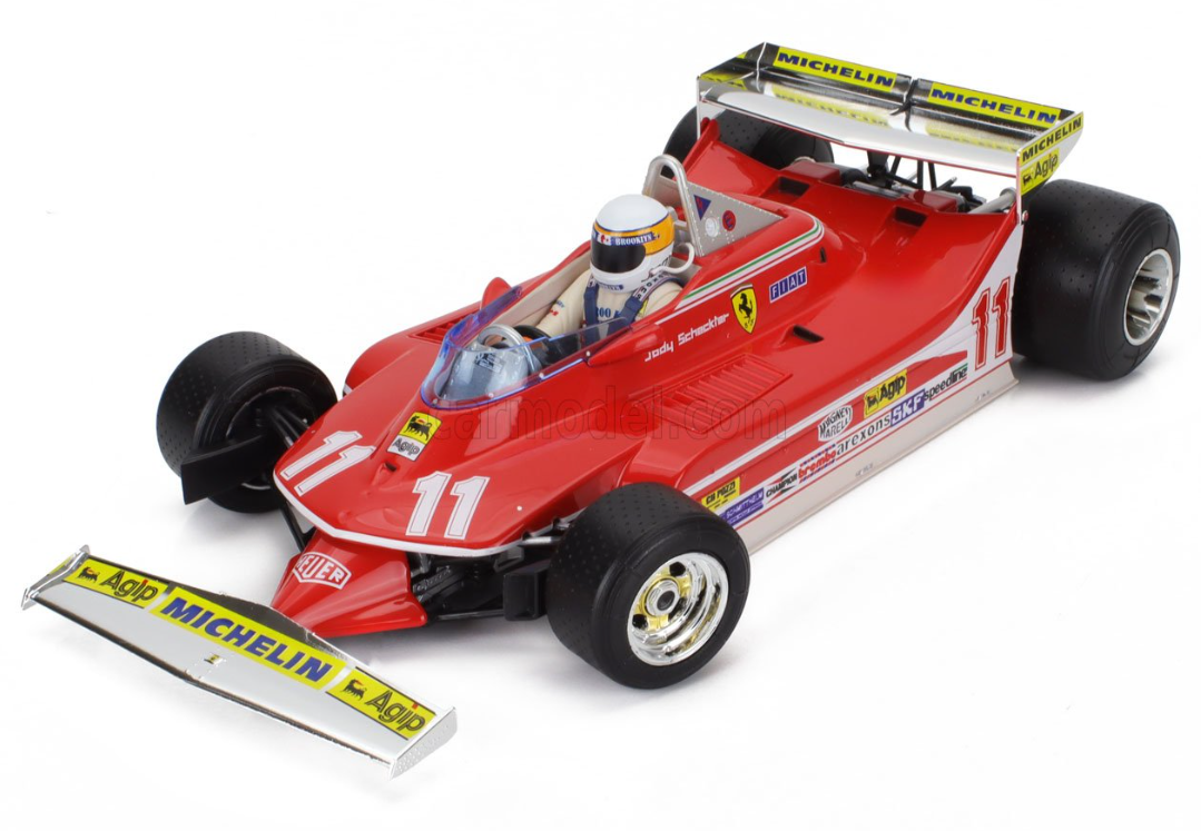 1979 MONACO GRAND PRIX, F1 FERRARI -JODY SCHECKTER- F1 312T4 SHORT TAIL N 11 WINNER MONACO GP  (WITH PILOT) 1979 WORLD CHAMPION