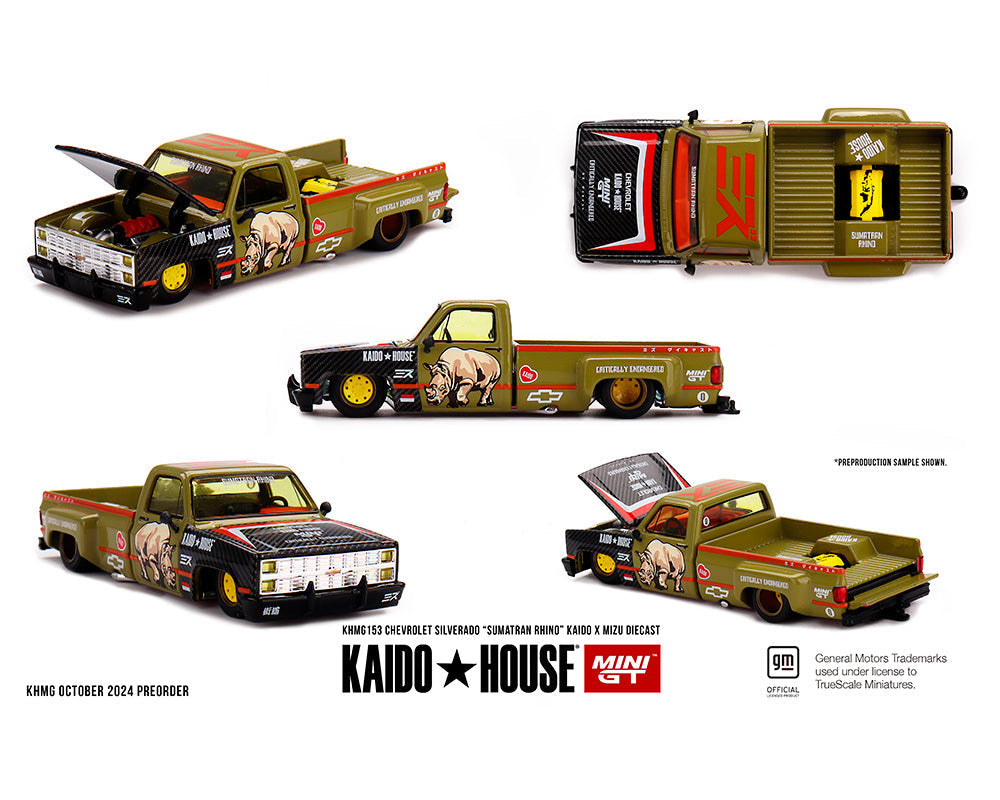 Kaido House x Mini GT x Mizu-Silverado “Sumatran Rhino