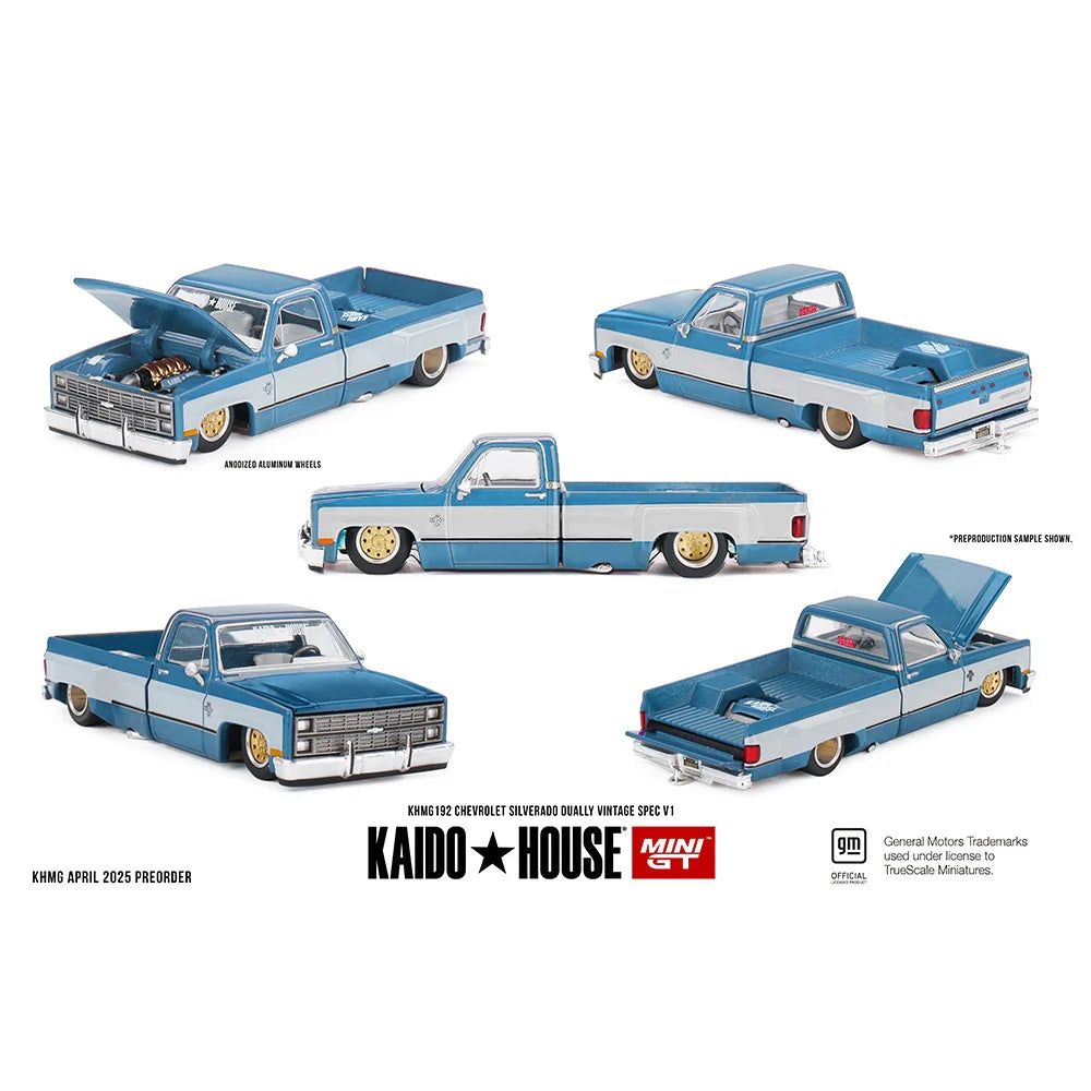 Kaido House x Mini GT - Chevrolet Silverado Dually Vintage Spec V1 (KHMG192)