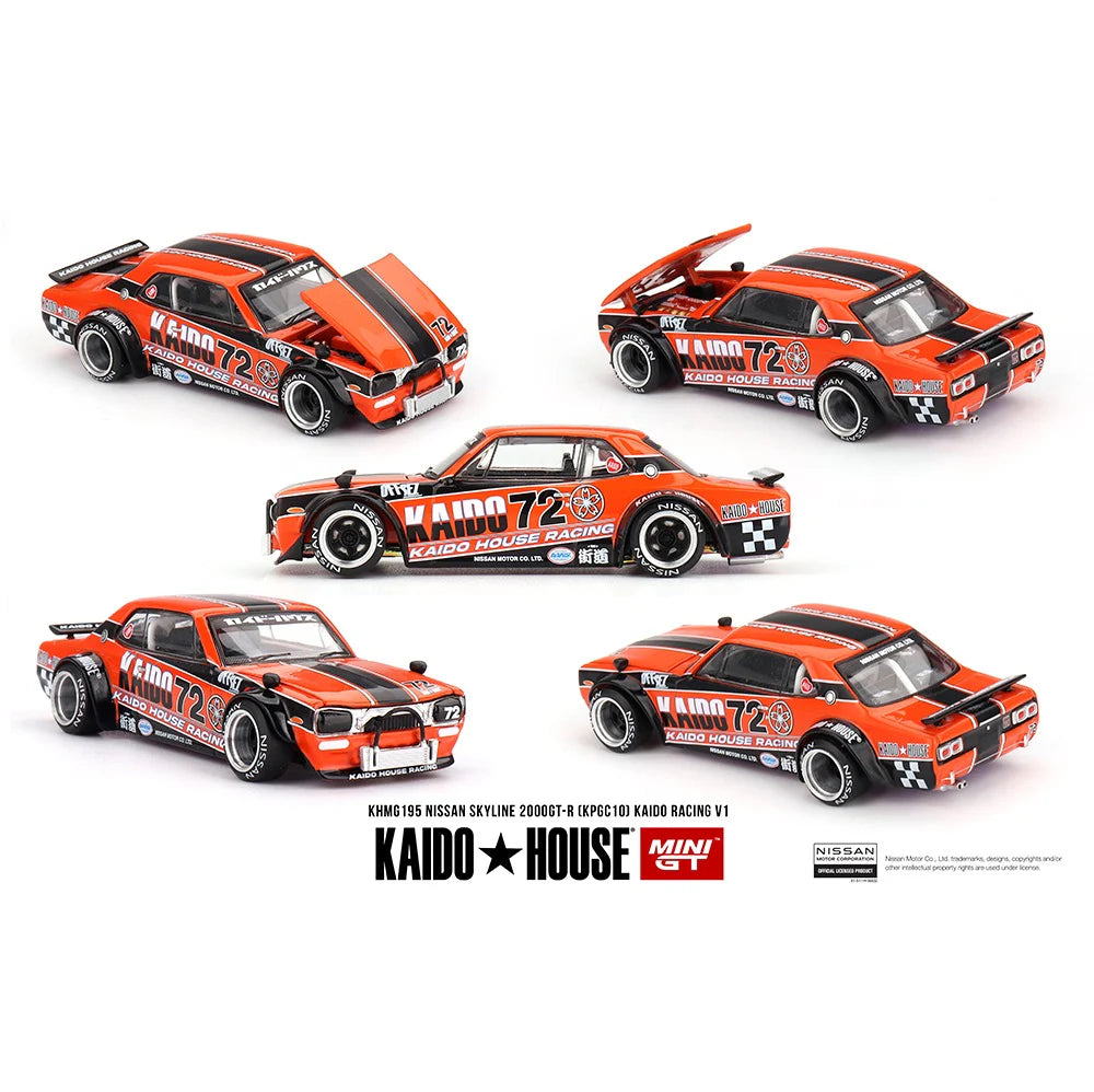 Kaido House x Mini GT - Nissan Skyline 2000GT-R (KPGC10) Kaido Racing V1 (KHMG195)