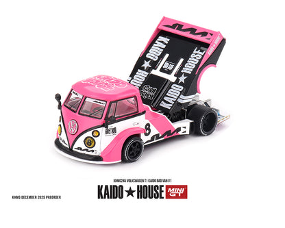 (PRE-ORDER 2026) Kaido House x Mini GT Volkswagen T1 KAIDO RADVAN V1 – Pink KHMG245