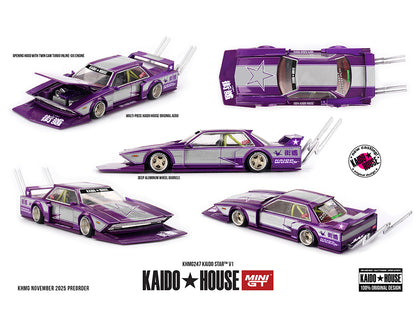 (PRE-ORDER 2026) Kaido House x Mini GT Kaido Star V1- Purple Silver KHMG247