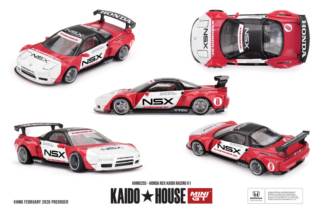 (PRE-ORDER 2026) Kaido House x Mini GT-Honda NSX Kaido Racing V1 (KHMG255)