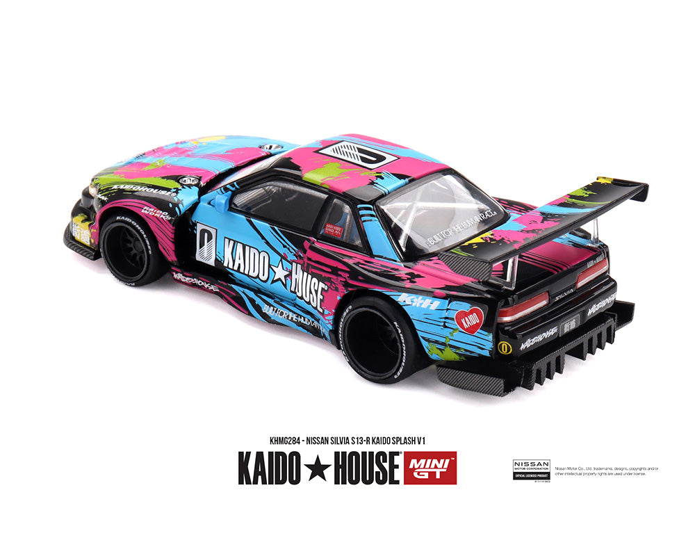 (PRE-ORDER 2026) Kaido House x Mini GT 1:64 Nissan Silvia S13-R Kaido Splash V1 – Limited Edition (KHMG284)
