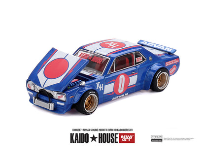 (PRE-ORDER 2026) Kaido House x Mini GT 1:64 Nissan Skyline 2000GT-R (KPGC10) Kaido Works V3 – Limited Edition (KHMG287)