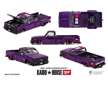 (PRE-ORDER 2026) Chevrolet Silverado Dually KAIDO Koi V1 – Kaido House x Mini GT 1:64 KHMG291