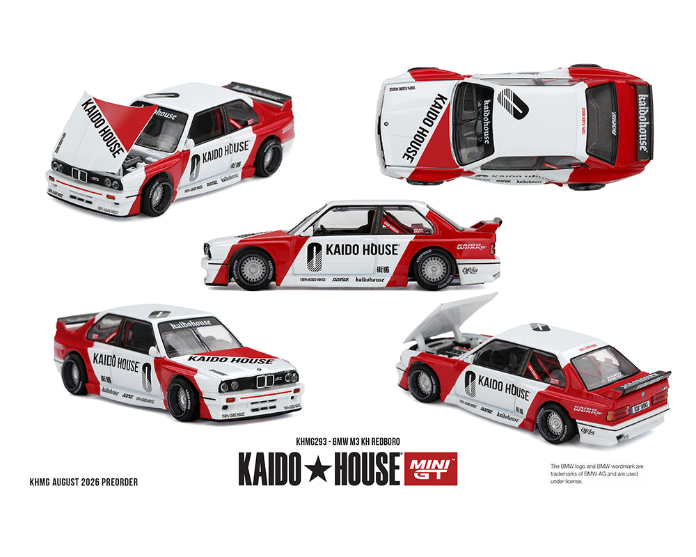 (PRE-ORDER 2027) Kaido House x Mini GT 1:64 BMW M3 KH REDBORO – KHMG293