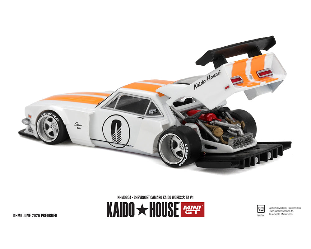 (PRE-ORDER 2026) Kaido House x Mini GT 1:64- Chevrolet Camaro KAIDO WORKS TA V1 (KHMG304)