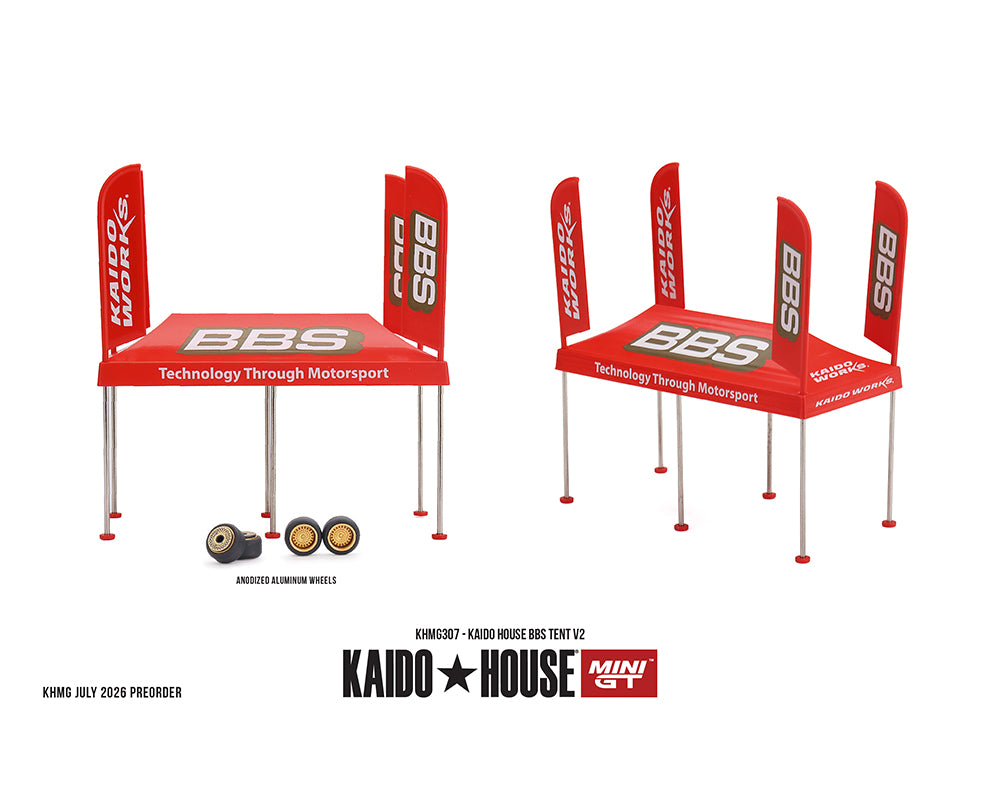 (PRE-ORDER 2026) Ensemble tente BBS V2 – Kaido House x Mini GT 1:64 KHMG307