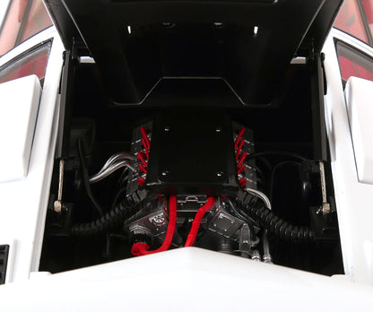 LAMBORGHINI - COUNTACH LP 5000S QV 1985-(BLANC) 1:12 SCALE