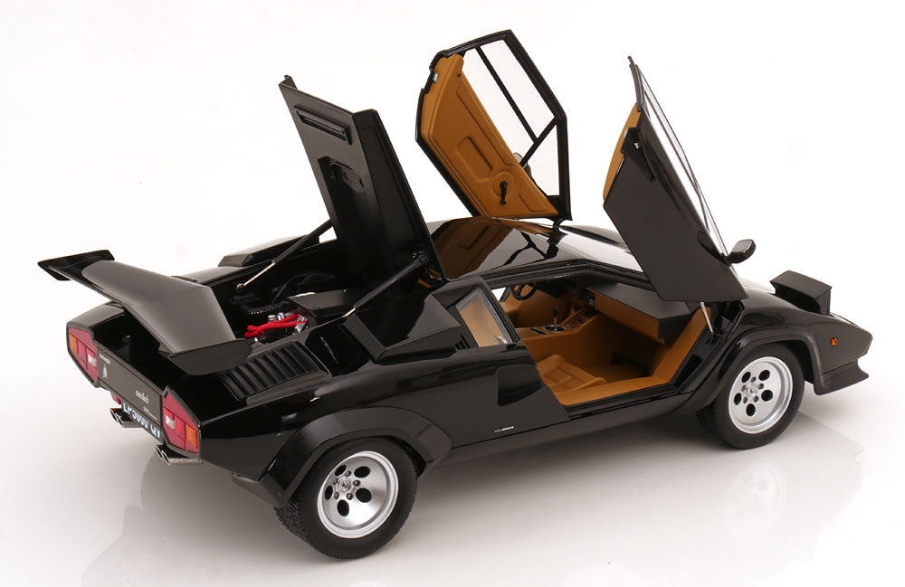LAMBORGHINI - COUNTACH LP 5000S QV 1985-(NOIR) 1:12 SCALE