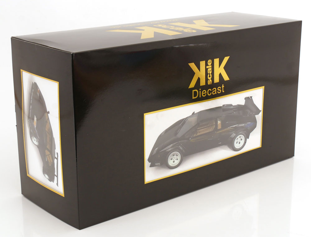 LAMBORGHINI - COUNTACH LP 5000S QV 1985-(NOIR) 1:12 SCALE