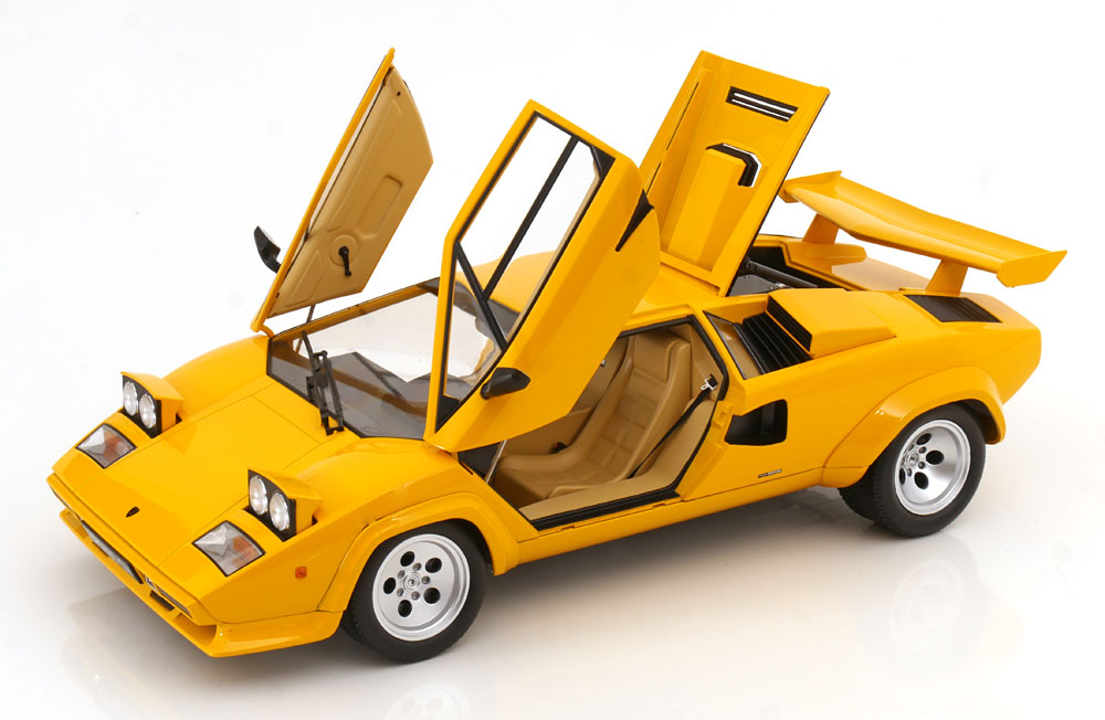 LAMBORGHINI - COUNTACH LP 5000S QV 1985-(YELLOW) 1:12 SCALE