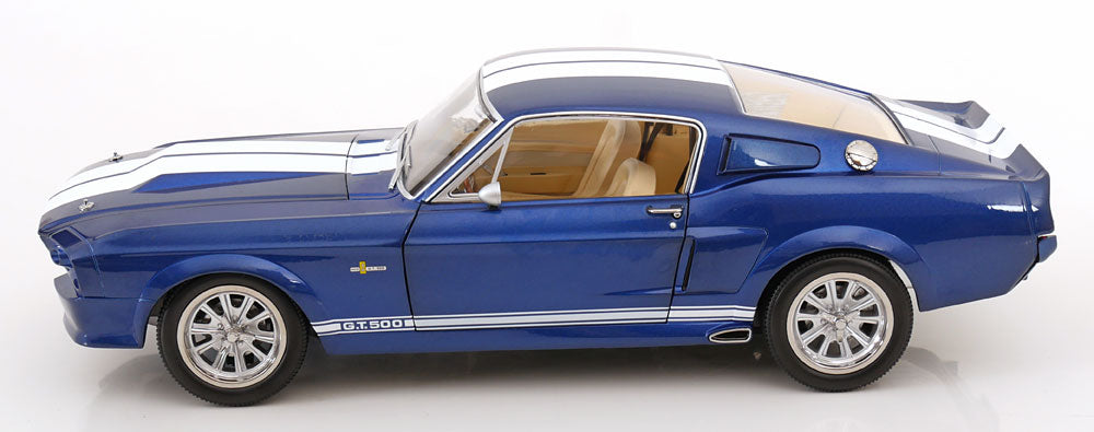 1:12 Ford Mustang Shelby GT500 1967 Blanc/Bleu - Modèle réduit - KK Scale 1:12 Ford Mustang Shelby GT500 1967 Blanc/Bleu - Modèle réduit - KK Scale