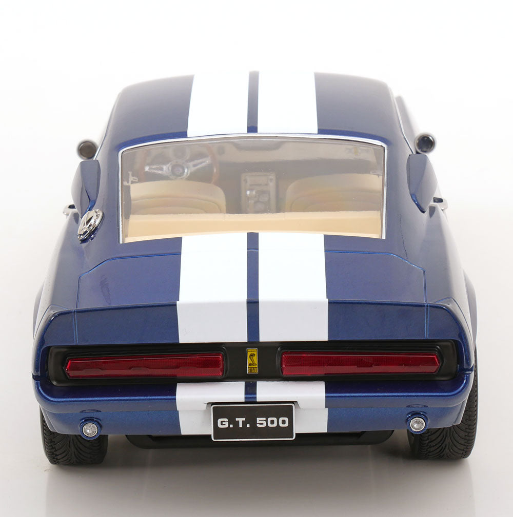 KK SCALE 1/12 - FORD USA - MUSTANG SHELBY GT500 ELEANOR COUPE 1967 (Blue-White)