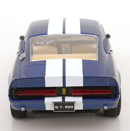 KK SCALE 1/12 - FORD USA - MUSTANG SHELBY GT500 ELEANOR COUPE 1967 (Blue-White)