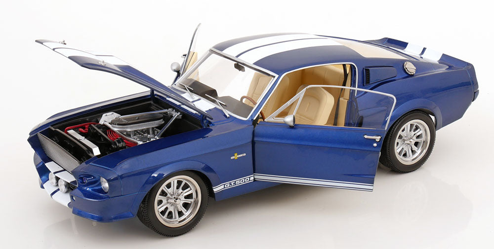 FORD MUSTANG SHELBY GT500 ELEANOR 1967 BLEU/ BLANC FORD MUSTANG SHELBY GT500 ELEANOR 1967 BLEU/ BLANC