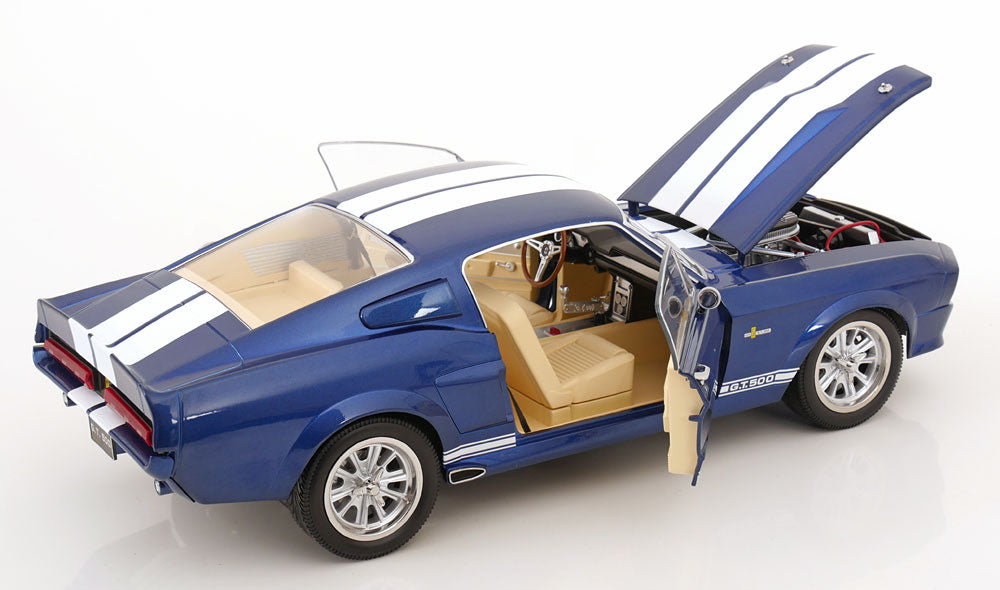 KK SCALE 1/12 - FORD USA - MUSTANG SHELBY GT500 ELEANOR COUPE 1967 (Blue-White)