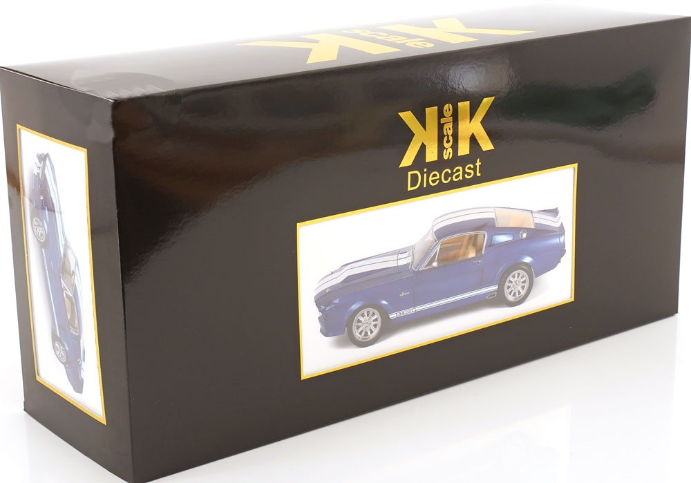KK SCALE 1/12 - FORD USA - MUSTANG SHELBY GT500 ELEANOR COUPE 1967 (Blue-White)