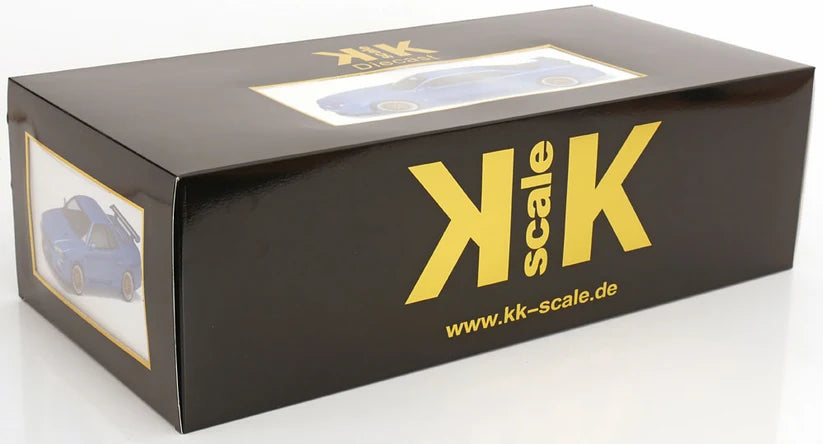 KK-Scale 1:12 Nissan Skyline GT-R (R34) V-Spec II 2001 – Jantes BBS Or – Bleu Bayside – KKDC120211-2