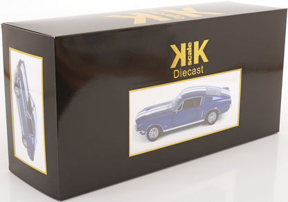 KK SCALE 1/12 - FORD USA - MUSTANG GT FASTBACK COUPE 1968 (Blue-White)