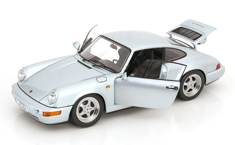 KK-Scale 1:12 Porsche 911 (964) RS Coupé 1992 – Jantes Speedline – Argent Polaire – KKDC120245S