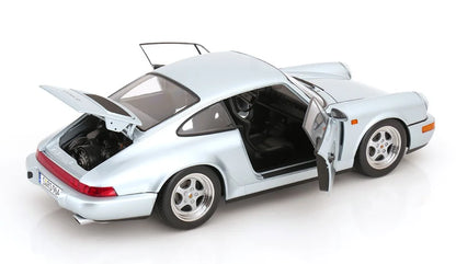 KK-Scale 1:12 Porsche 911 (964) RS Coupé 1992 – Jantes Speedline – Argent Polaire – KKDC120245S