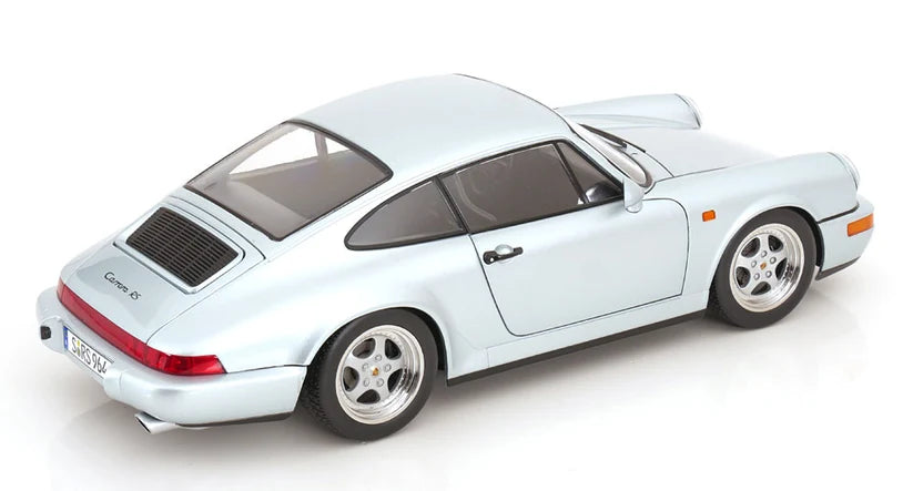 KK-Scale 1:12 Porsche 911 (964) RS Coupé 1992 – Jantes Speedline – Argent Polaire – KKDC120245S