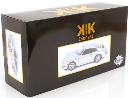 KK-Scale 1:12 Porsche 911 (964) RS Coupé 1992 – Jantes Speedline – Argent Polaire – KKDC120245S