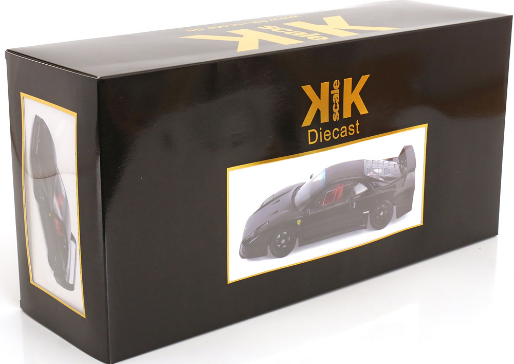 KK Scale 1:12 Ferrari F40 Lightweight 1990 Noir KKDC120254