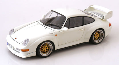 KK SCALE 1/12-1996 Porsche 911 (993) GT2 with BBS-Rims White