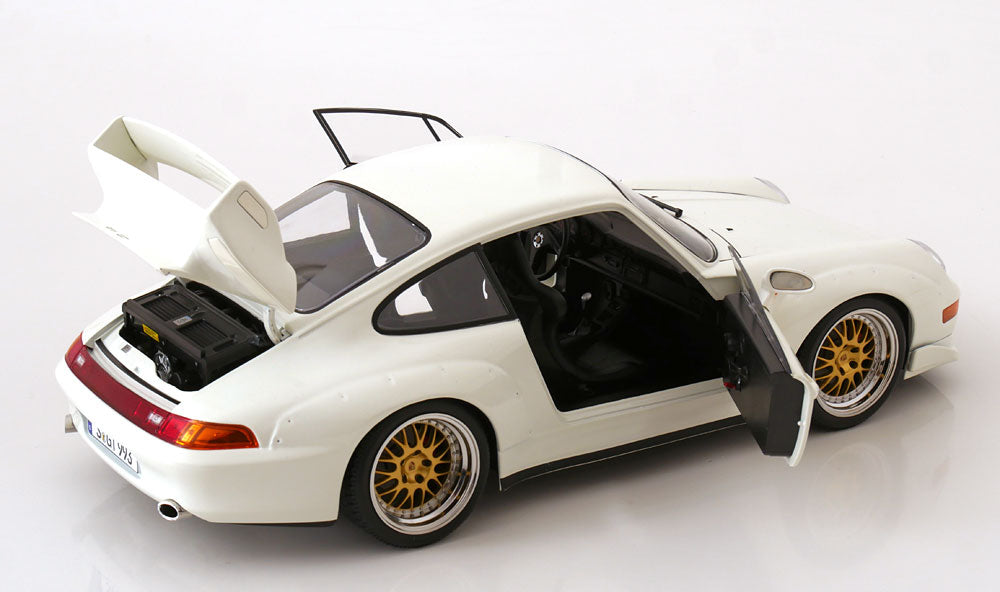 KK SCALE 1/12-1996 Porsche 911 (993) GT2 with BBS-Rims White