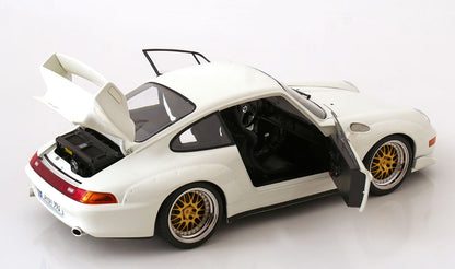 KK SCALE 1/12-1996 Porsche 911 (993) GT2 with BBS-Rims White