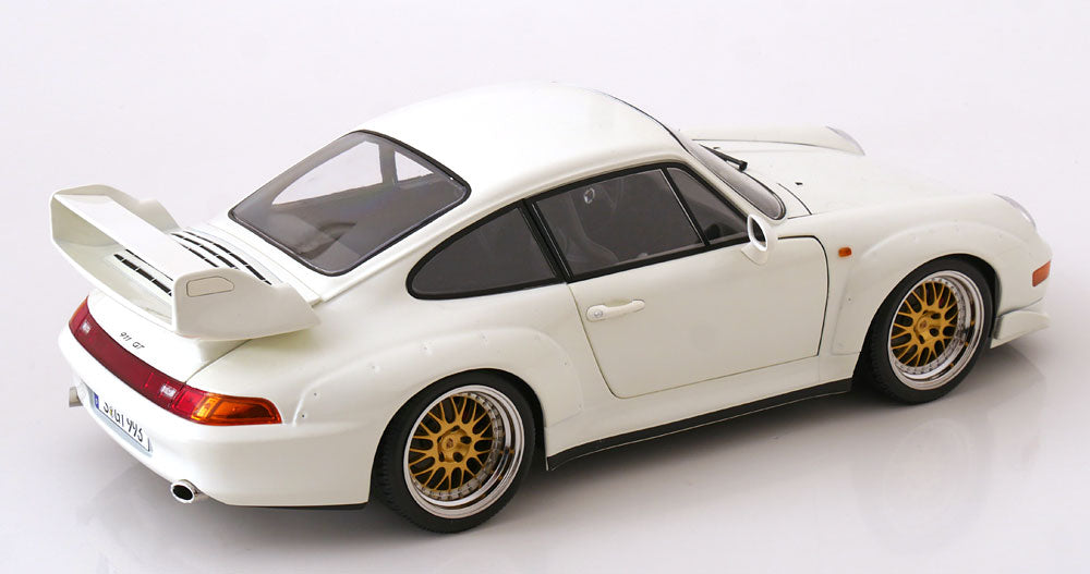 KK SCALE 1/12-1996 Porsche 911 (993) GT2 with BBS-Rims White