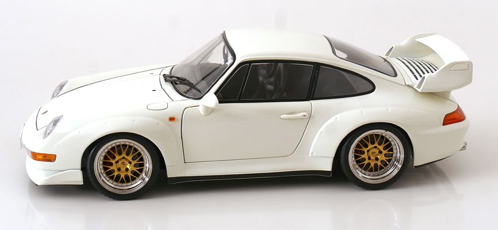 KK SCALE 1/12-1996 Porsche 911 (993) GT2 with BBS-Rims White