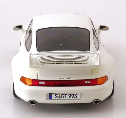 KK-Scale 1:12-1996 Porsche 911 (993) GT2 with Speedline Rims (White) KKDC120284S