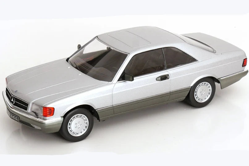 KK-Scale 1:18 Mercedes-Benz S-Class 560 SEC (C126) Coupé 1985 – Argent bicolore KKDC180334