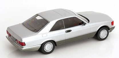 KK-Scale 1:18 Mercedes-Benz S-Class 560 SEC (C126) Coupé 1985 – Argent bicolore KKDC180334