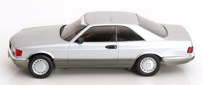 KK-Scale 1:18 Mercedes-Benz S-Class 560 SEC (C126) Coupé 1985 – Argent bicolore KKDC180334