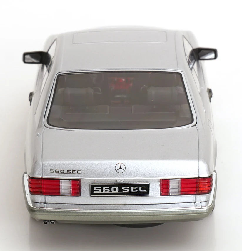 KK-Scale 1:18 Mercedes-Benz S-Class 560 SEC (C126) Coupé 1985 – Argent bicolore KKDC180334