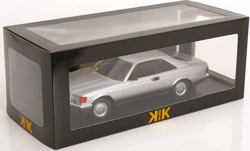 KK-Scale 1:18 Mercedes-Benz S-Class 560 SEC (C126) Coupé 1985 – Argent bicolore KKDC180334