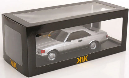 KK-Scale 1:18 Mercedes-Benz S-Class 560 SEC (C126) Coupé 1985 – Argent bicolore KKDC180334