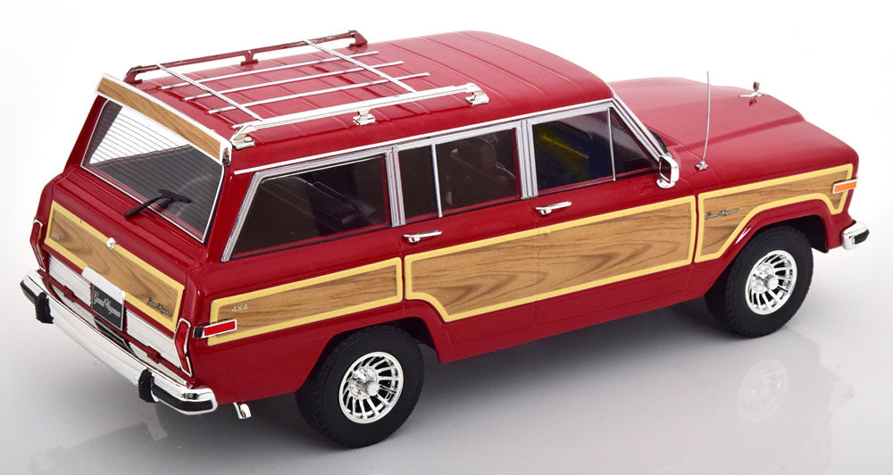 1989 Jeep Grand Wagoneer, (red with classic wood paneling)