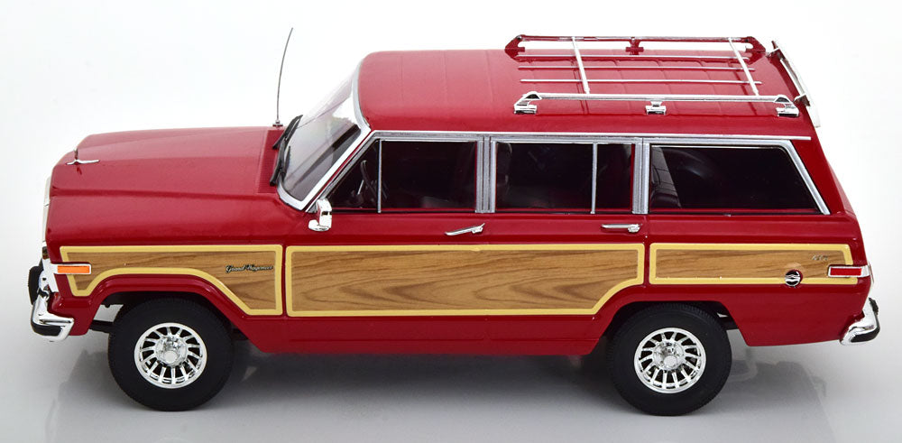 1989 Jeep Grand Wagoneer, (red with classic wood paneling)