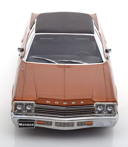 KK-SCALE-DODGE - 1974 MONACO (Brown Metallic-Black Roof)
